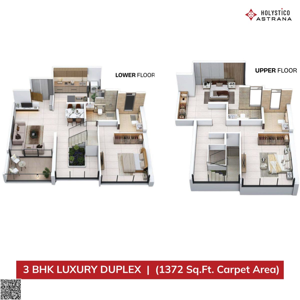 Holystico-Astrana-Floor-Plan-3-BHK-Duplex-1372-sqft